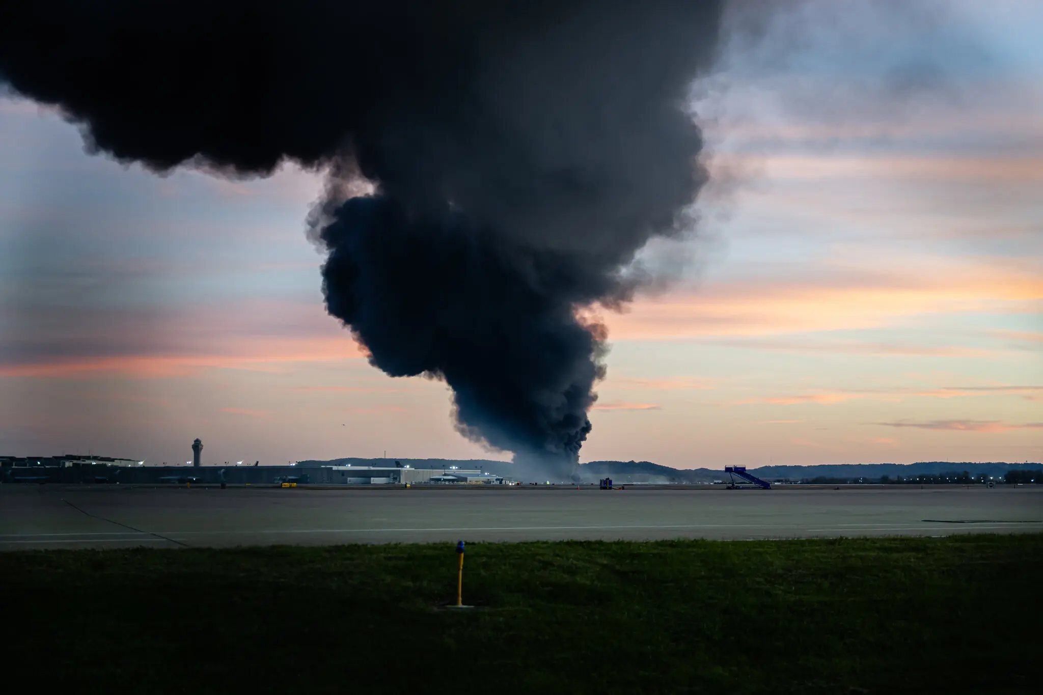 The jet erupted into flames after hitting the ground at Louisville Muhammad Ali International Airport in Kentucky on Tuesday. At least 11 people died.