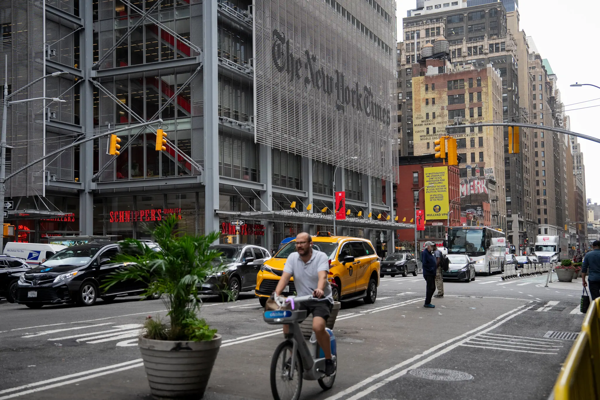 The New York Times Company reported a 26.1 percent increase in profit for the third quarter.