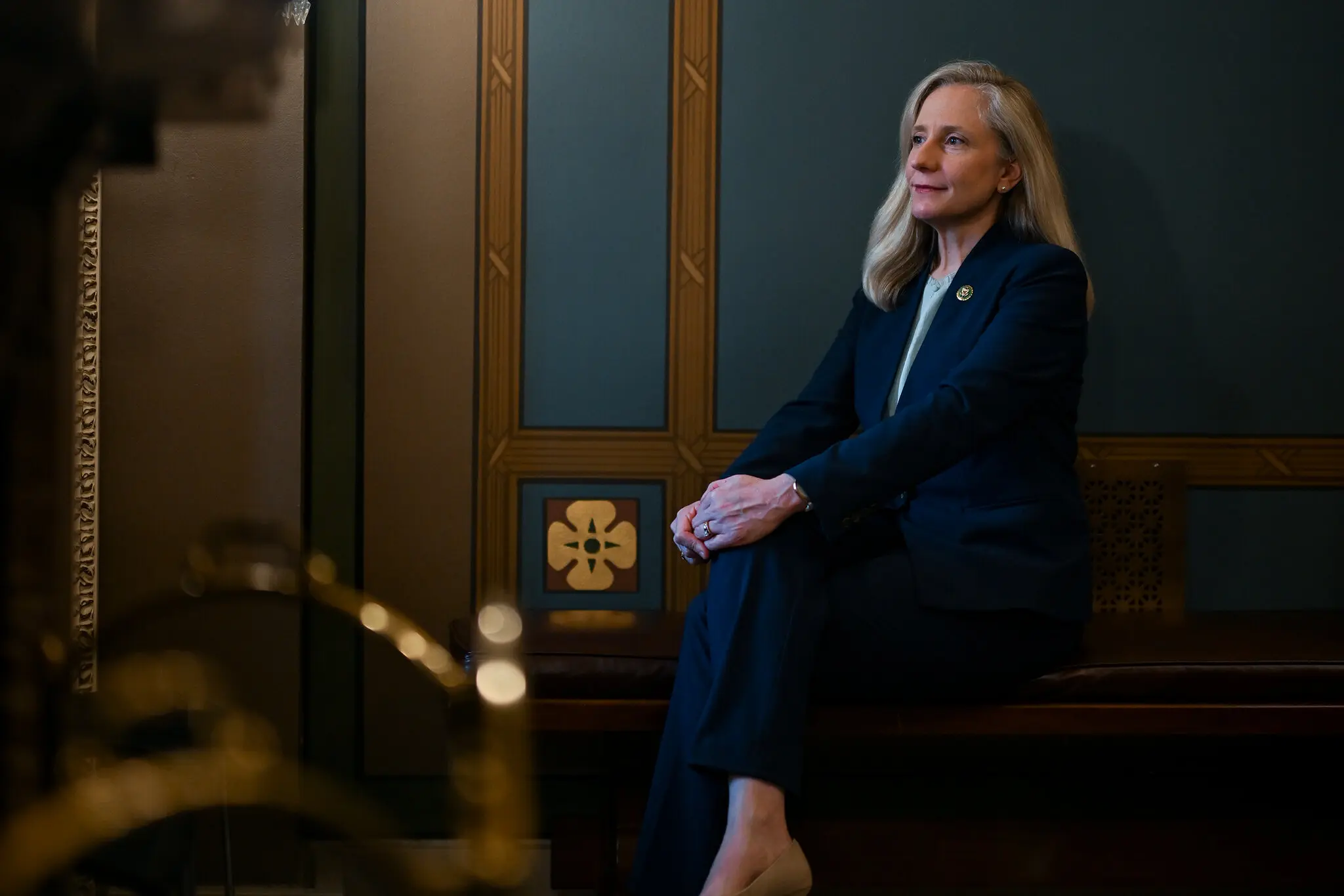 Representative Abigail Spanberger, Democrat of Virginia, campaigned on the same issue that propelled her to victory during her first House race in 2018: opposition to President Trump.