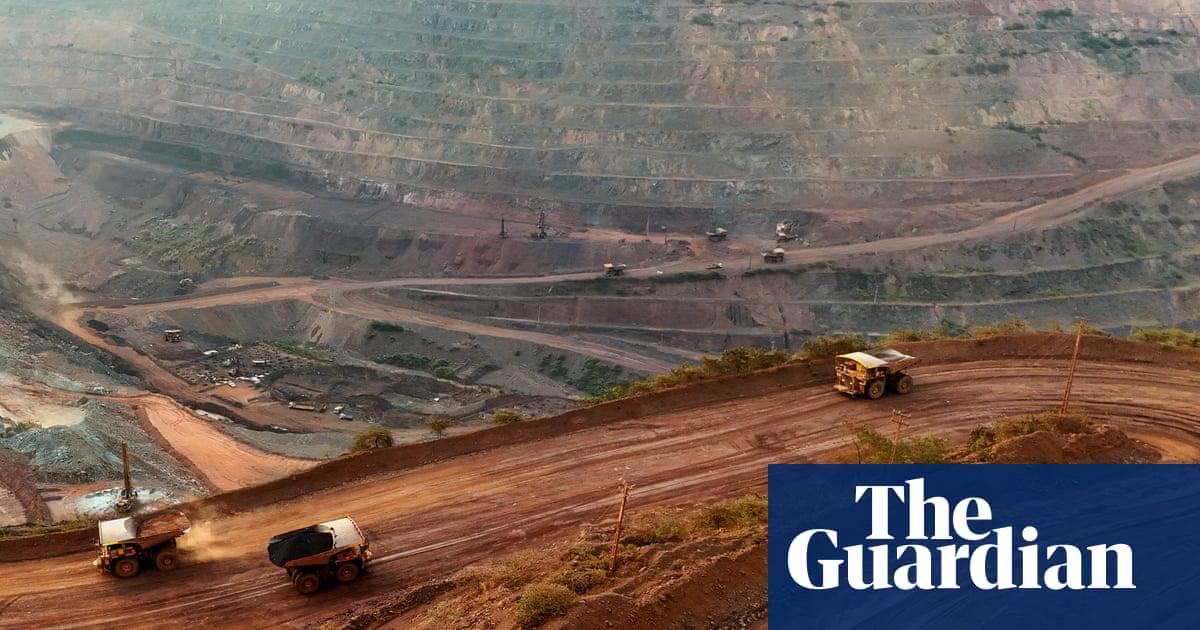 A drone view of mining at Carajás National Forest in the Amazonian state of Para, Brazil, on 8 October.