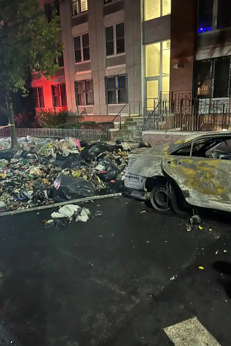 A video of a blaze in the Bronx filmed by a witness showed an intense fire spreading and what appeared to be a fireball explosion. The cause was under investigation.