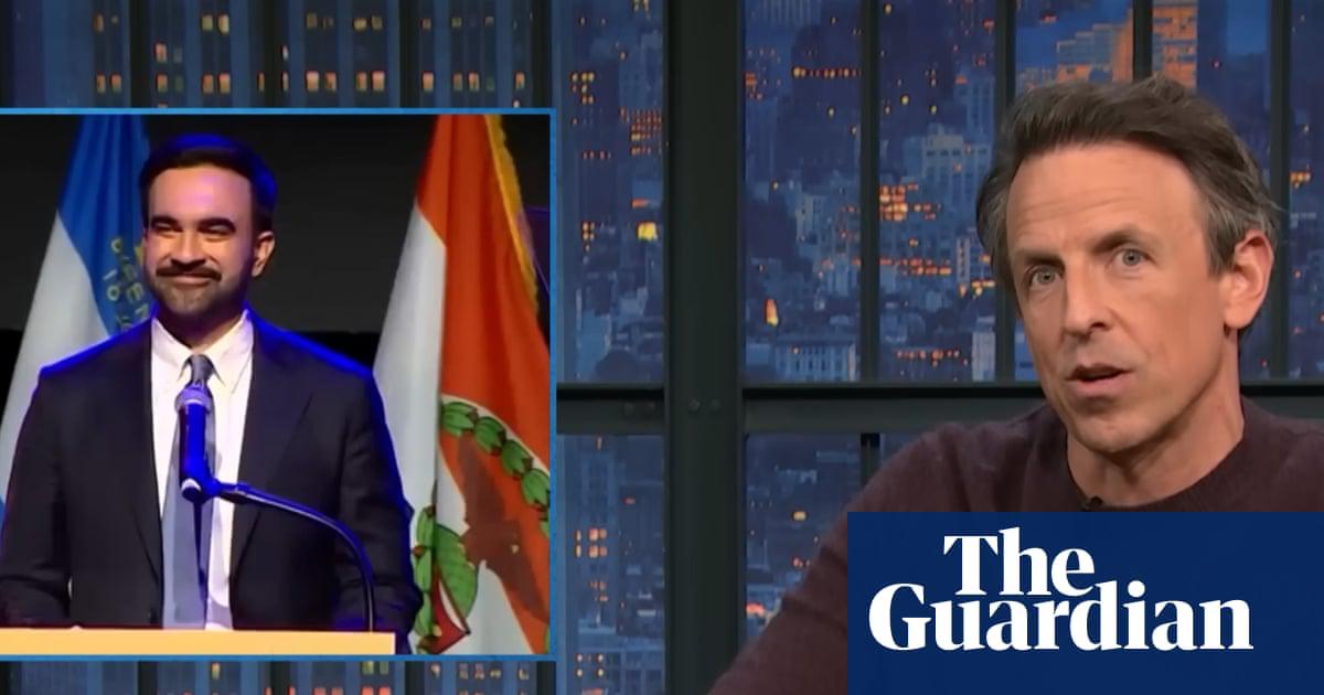 Seth Meyers on Zohran Mamdani’s win: ‘A dude who was polling at 1% a year ago was just elected mayor, and that’s what makes New York City great.’