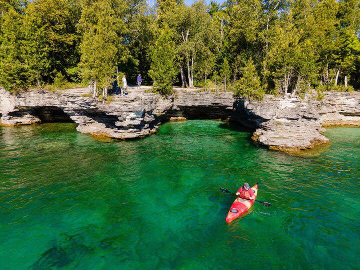 Cave Point County Park is home to underwater caves and incredible sunrises.