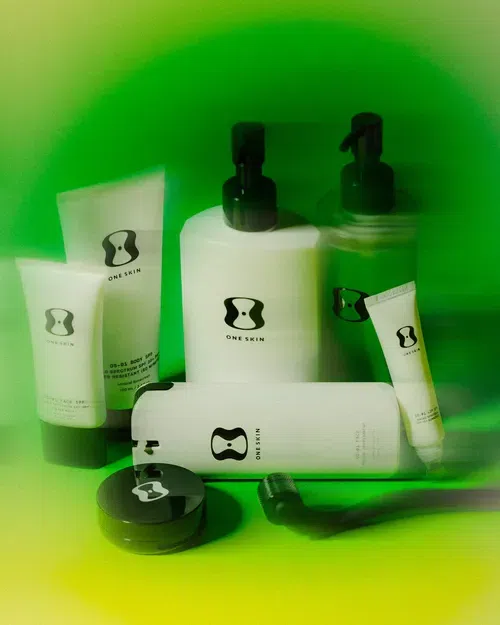 OneSkin’s skin-care line uses its key ingredient, a custom molecule designed to target what’s known as cellular senescence.