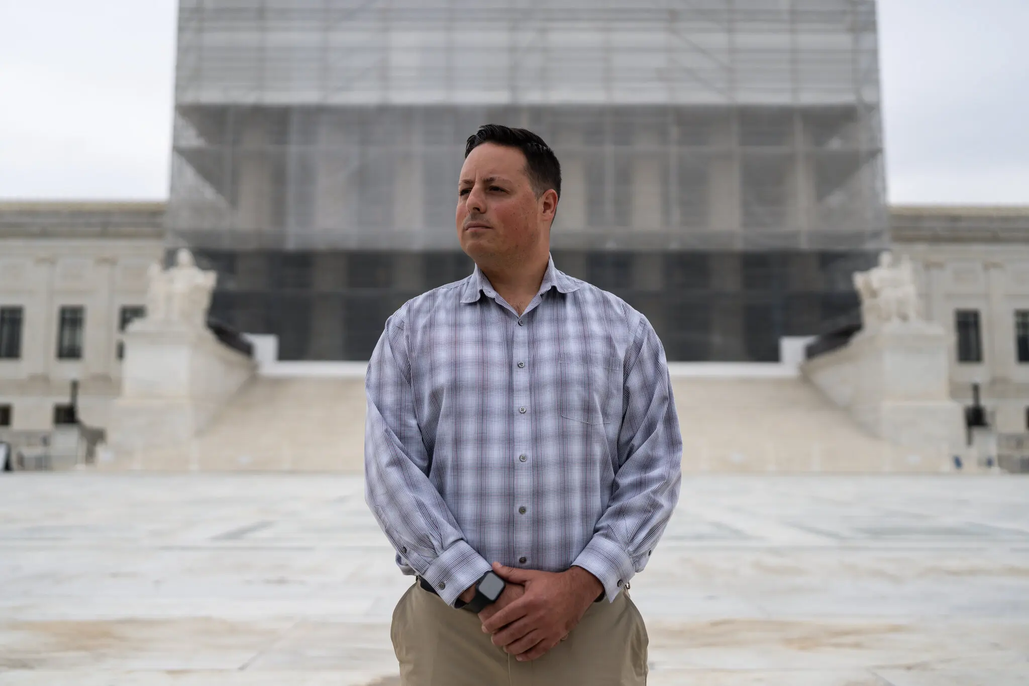 Gabriel Olivier at the Supreme Court in 2025.