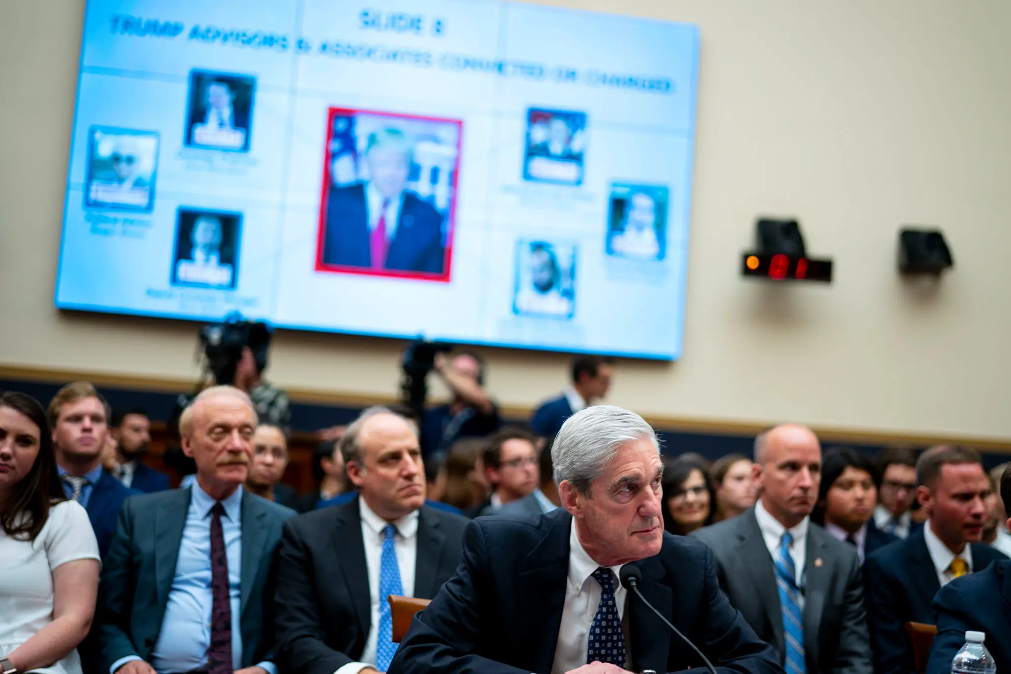 Robert S. Mueller III appeared before the House Intelligence Committee in 2019.
