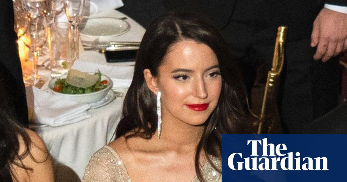 Ashley St Clair pledges allegiance to the flag at a New York Young Republican Club event in December 2024.