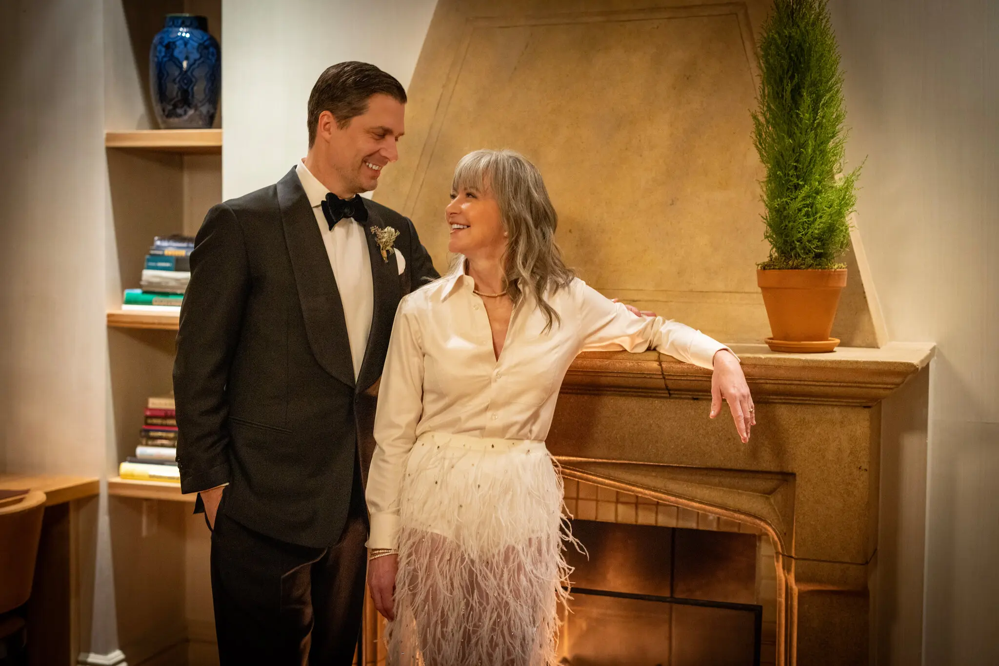 Jason MacDonald and Colleen DeCourcy were married on Christmas Eve at La Mercerie, a French restaurant in New York City’s SoHo neighborhood. The two first dated beginning in late 1983.