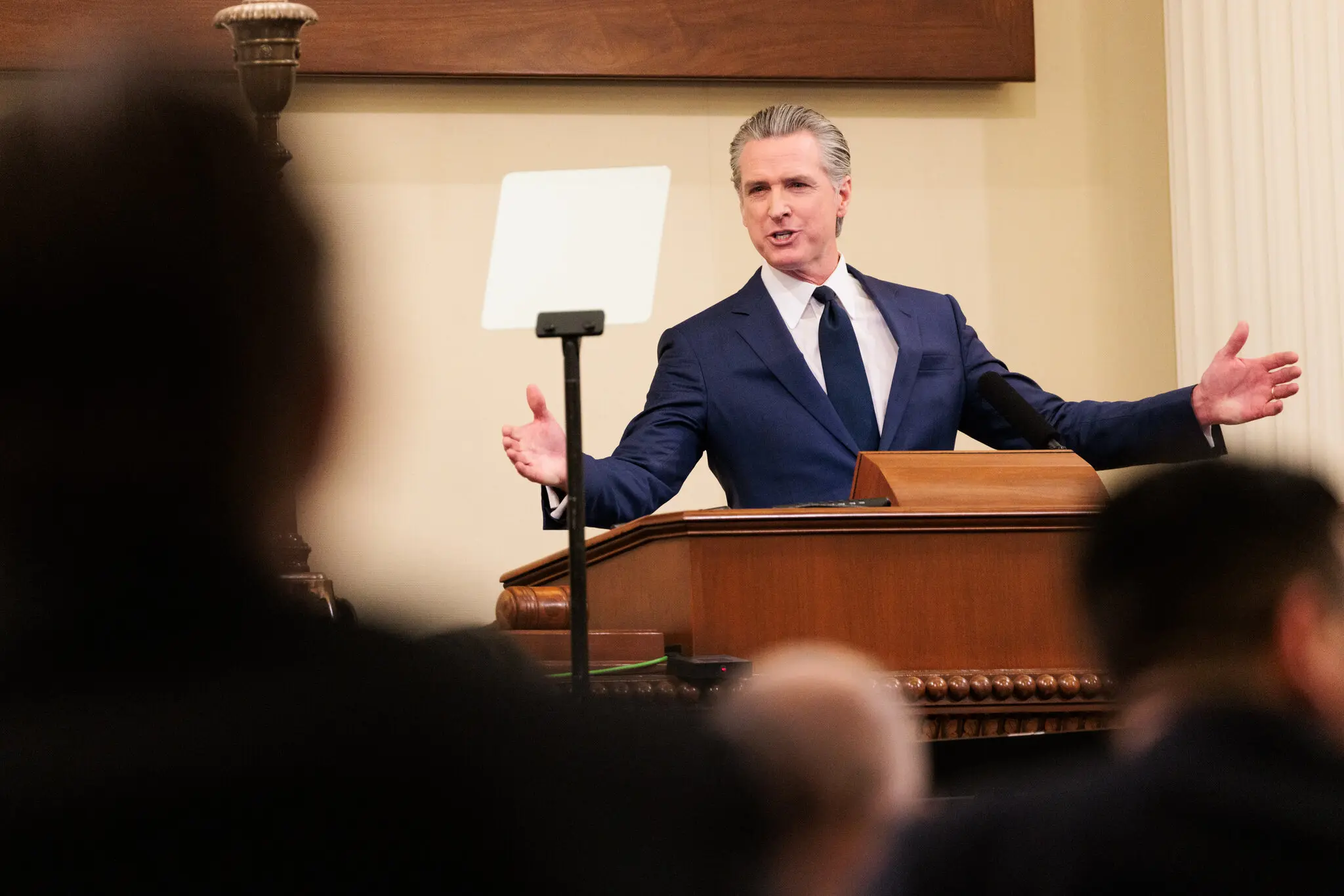 “This will be defeated — there’s no question in my mind,” Gov. Gavin Newsom said of the proposal.