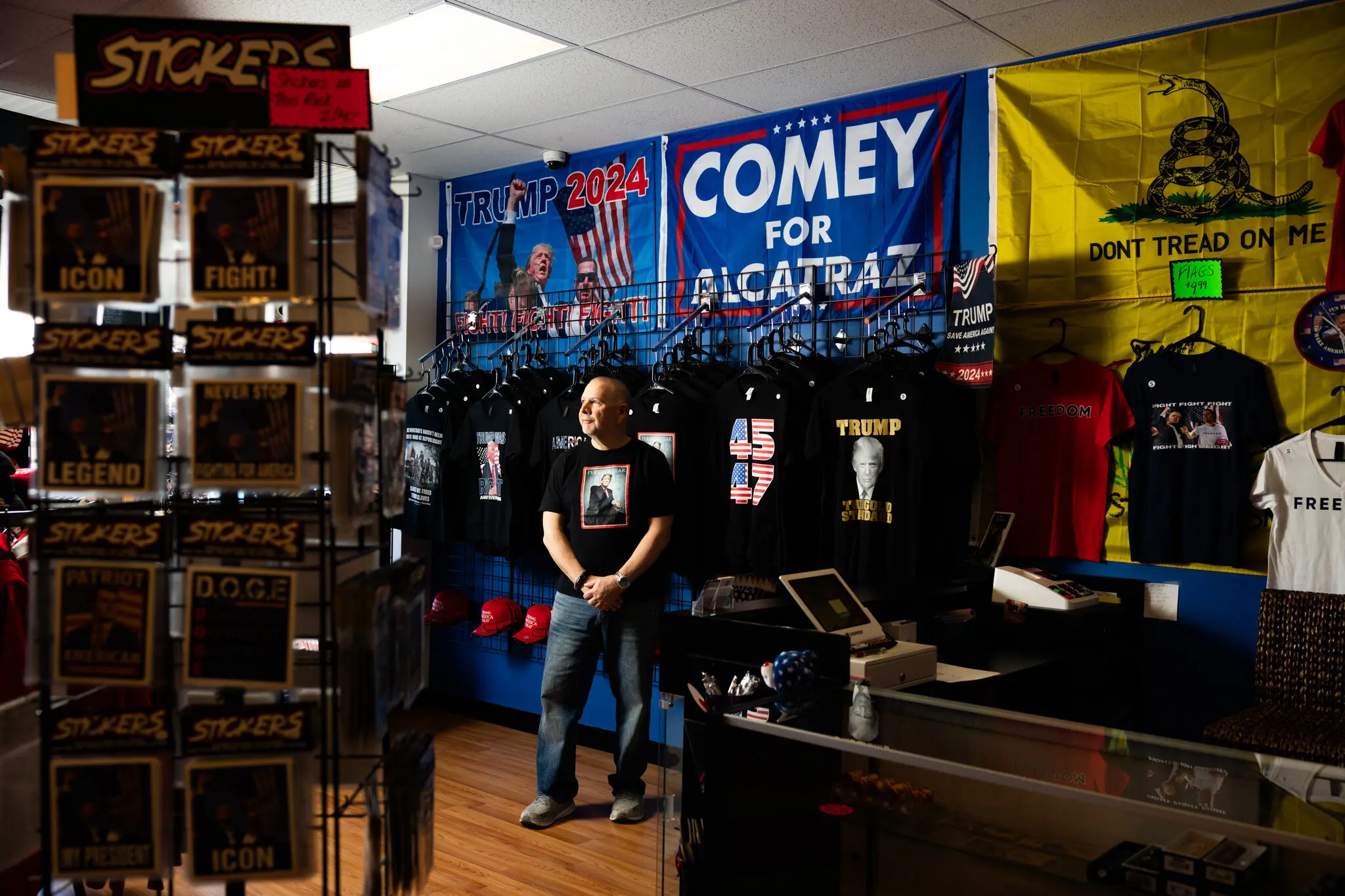 Mike Domanico, the owner of a store that sells Trump merchandise in Bensalem, Pa., said it was time to close its doors.