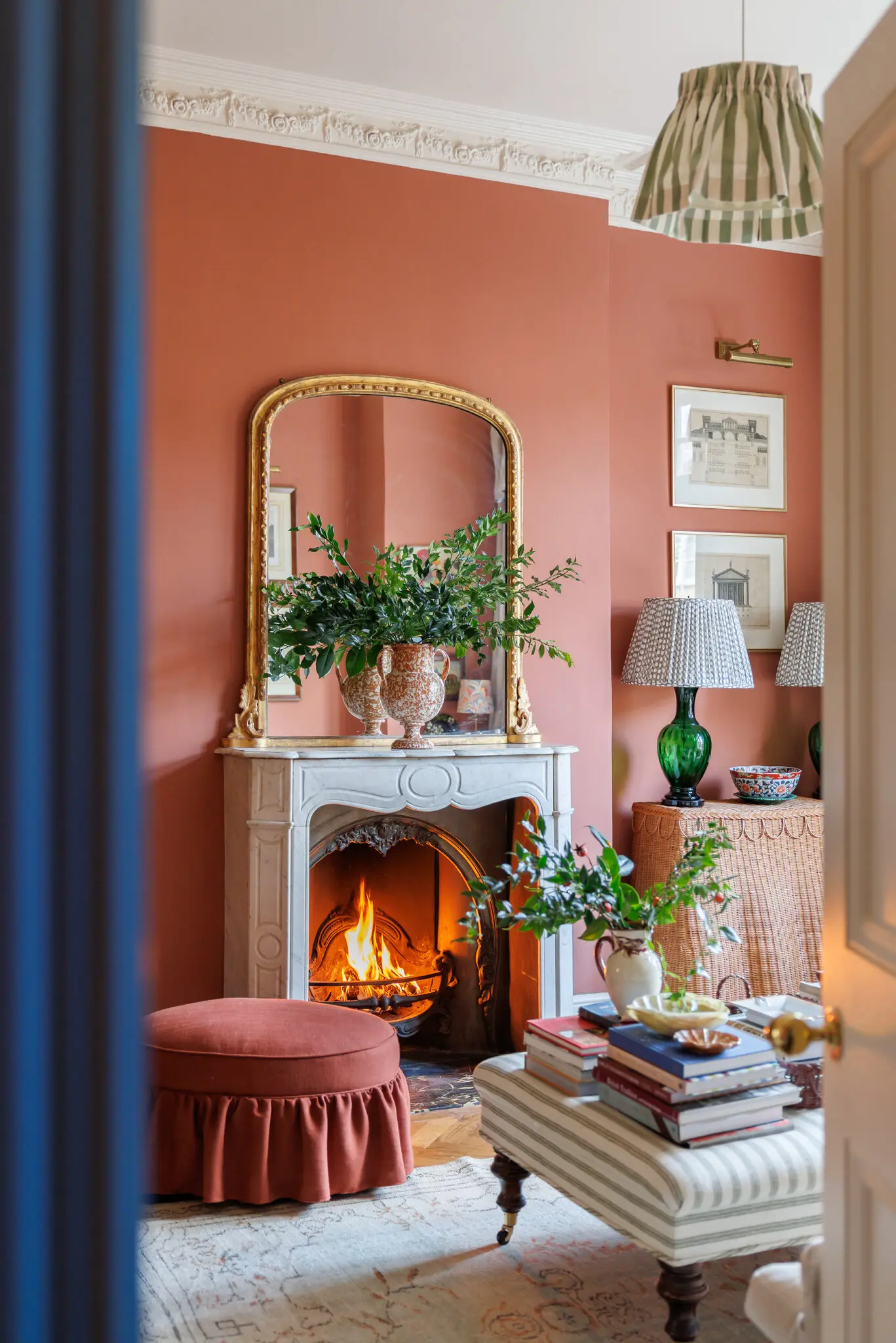 The living room inside Louise Roe’s Victorian townhouse is meant to feel like a warm hug.