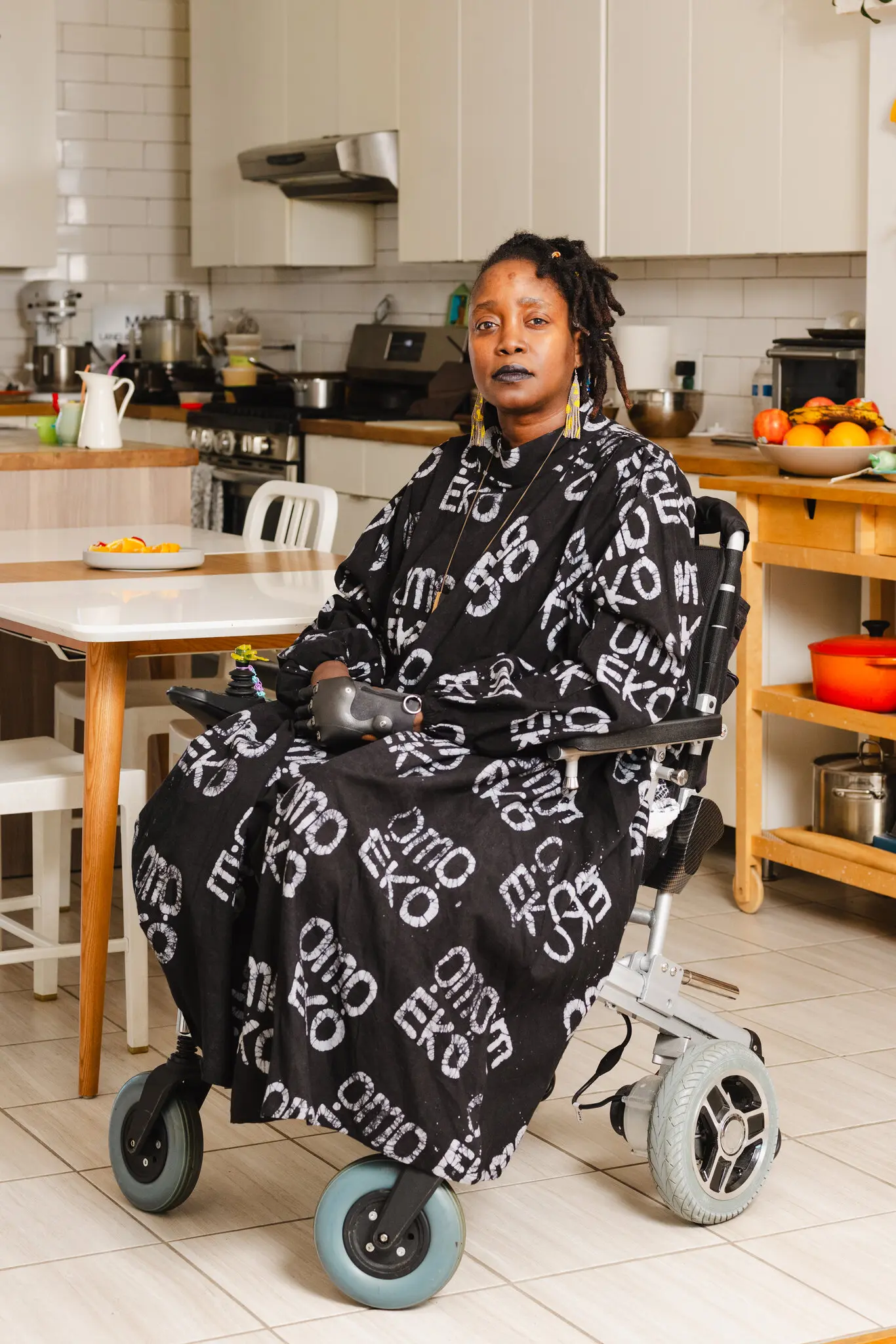 The writer in the kitchen at her home in Brooklyn, N.Y.