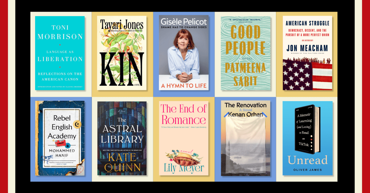 From Tayari Jones' Kin to Gisele Pelicot's memoir, here are the best books to read this month