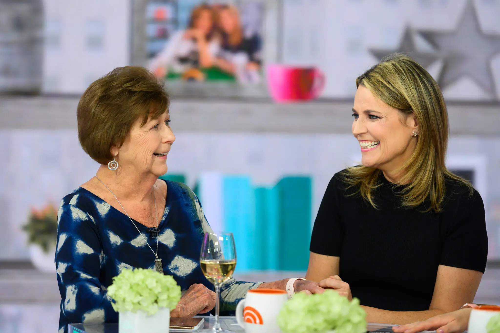 Savannah Guthrie, right, with her mother, Nancy, in 2019.