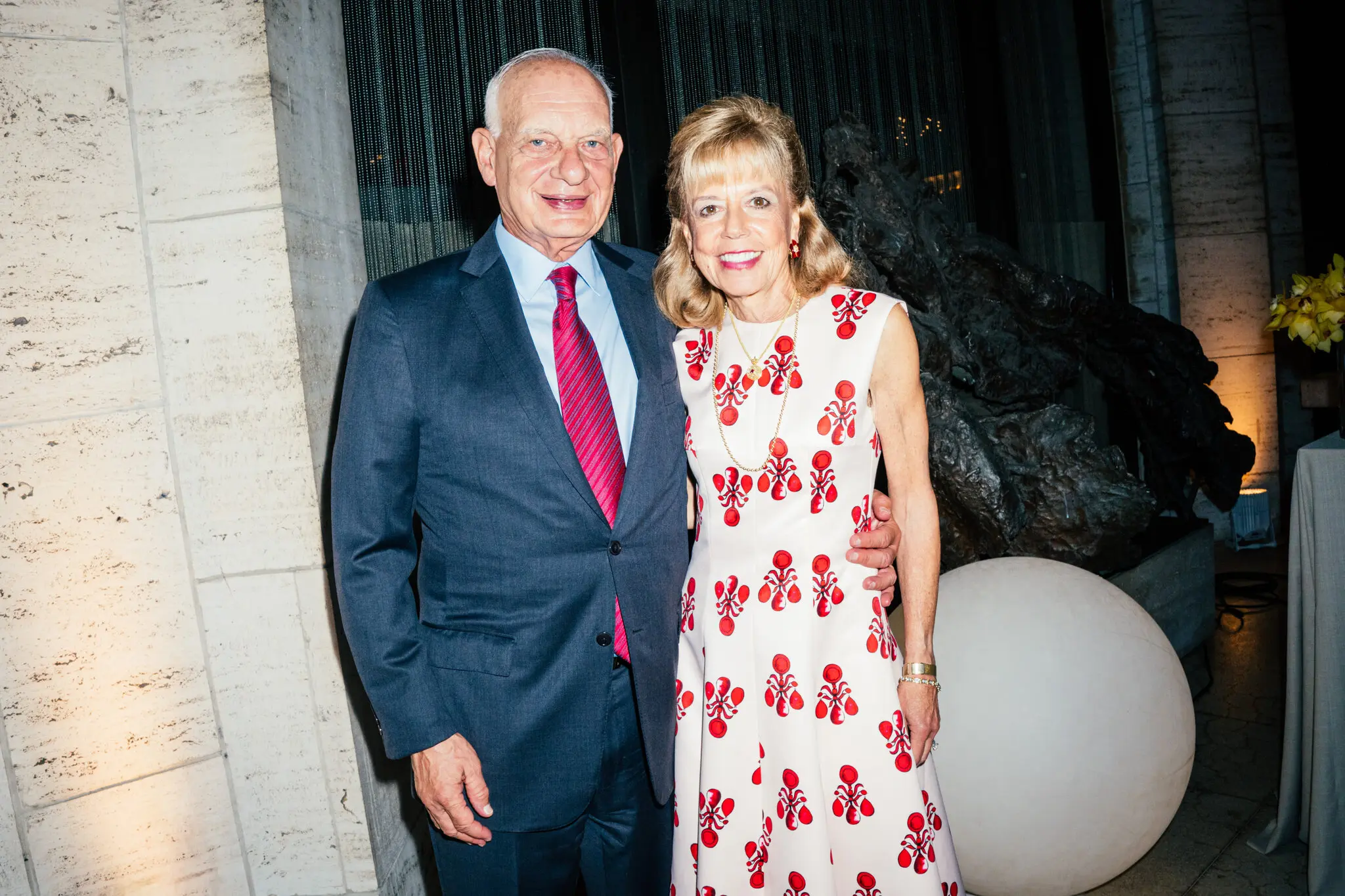 Daria Wallach, right, with her husband, Eric J. Wallach, at the Ailey Spirit Gala in 2022.