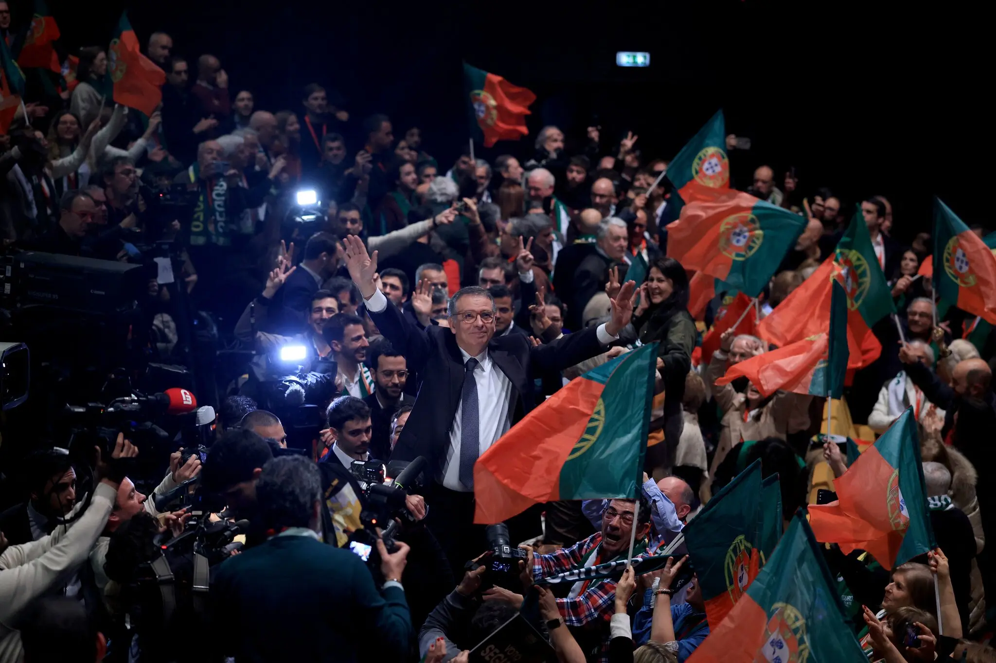 António José Seguro, who decisively won Portugal’s presidential election, on Sunday evening.