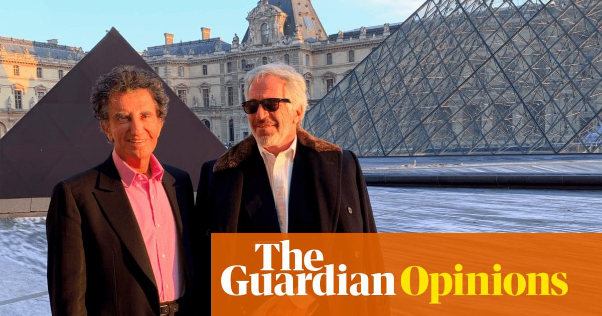 Jack Lang with Jeffrey Epstein at the Louvre in Paris.