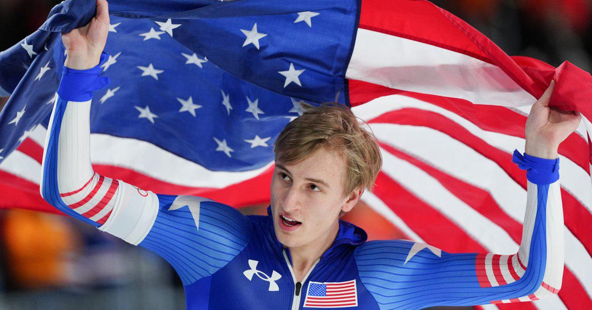 Jordan Stolz took home his second gold, this time in the men's 500-m speed skating, after shattering an Olympic record.