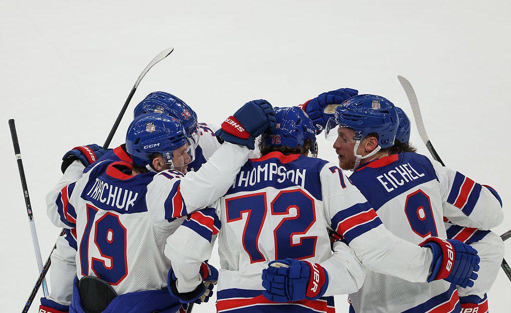 The U.S. men's hockey team will face Canada in the Olympic final on Sunday.